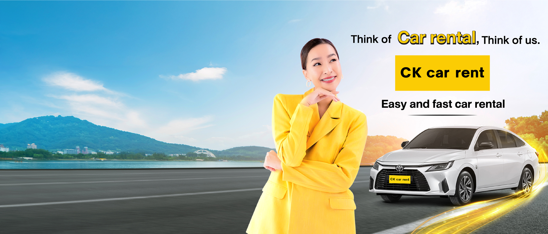 Car rental Nonthaburi near me, rent to drive yourself | CK car rent
