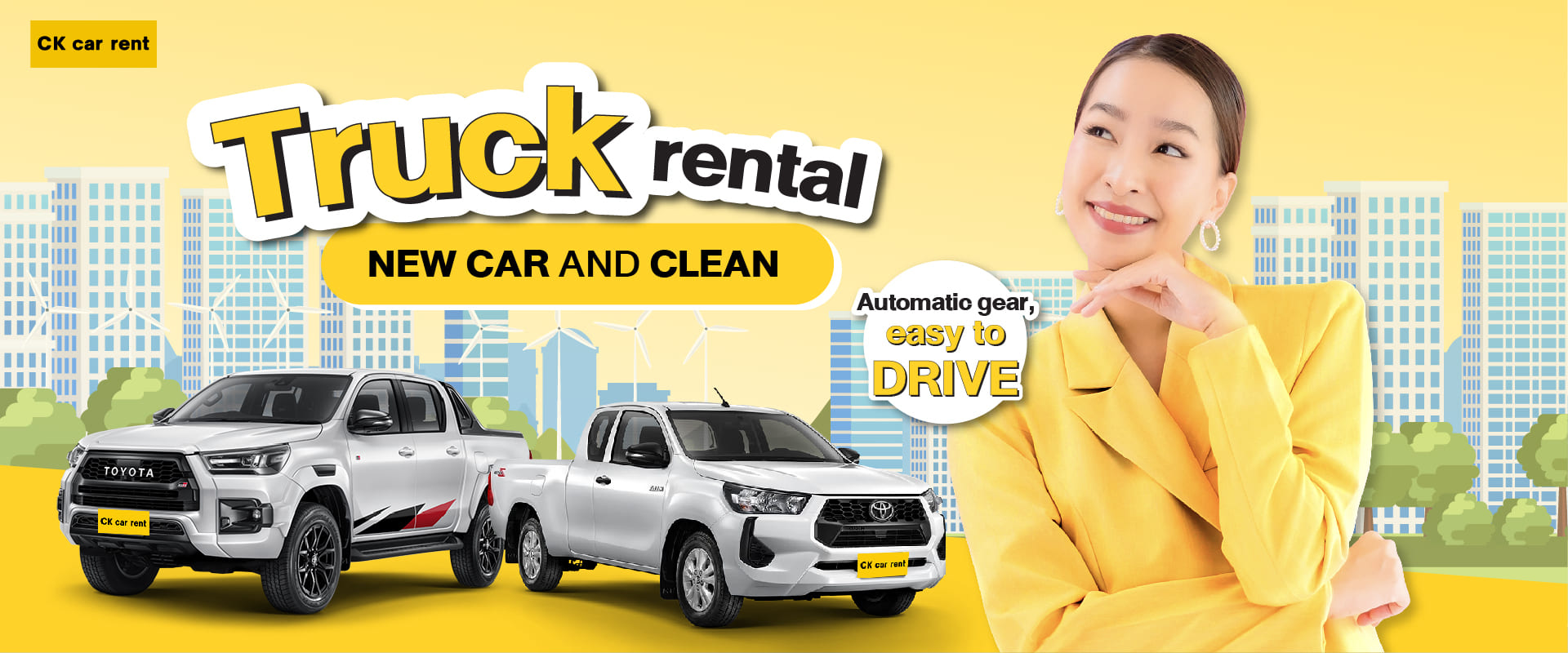 Truck and Pick up car rental in Bangkok,Thailand | CK car rent
