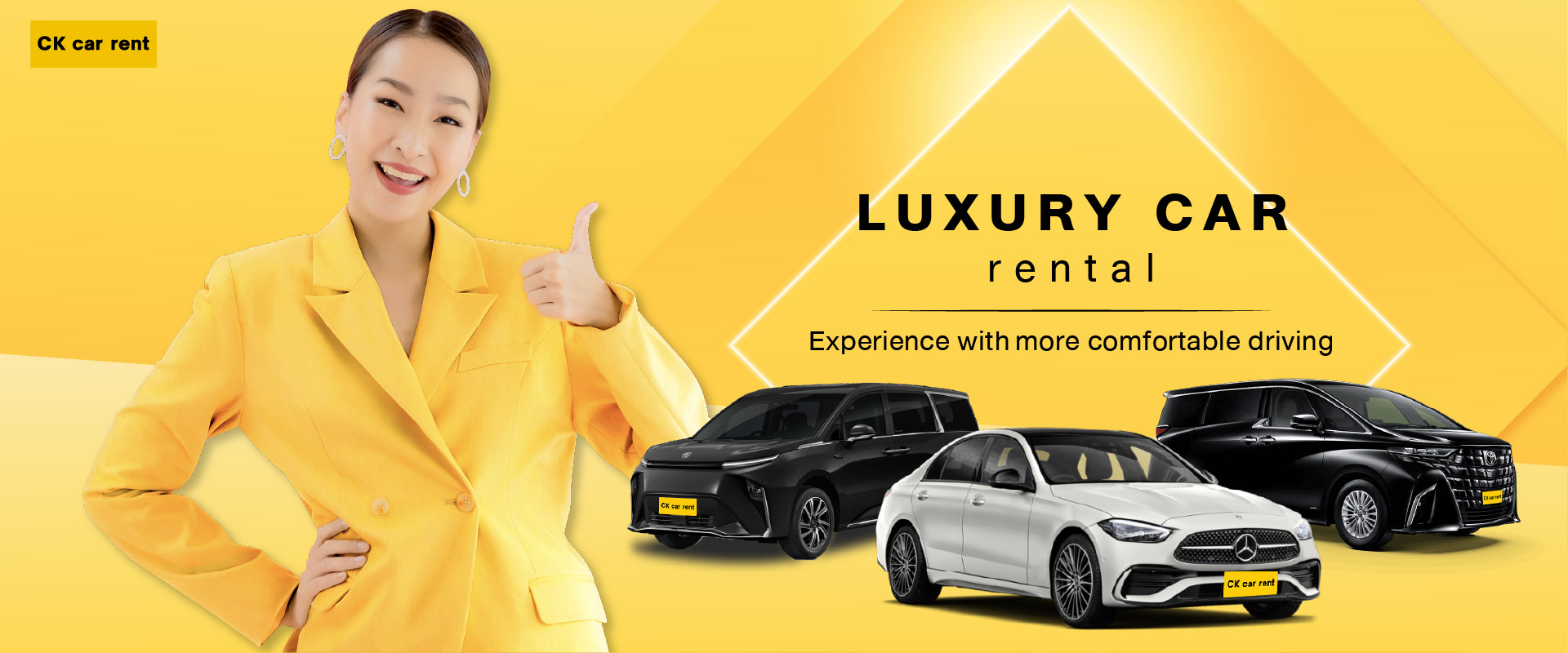 Luxury car rental near me in Bangkok Benz Alphard | CK car rent