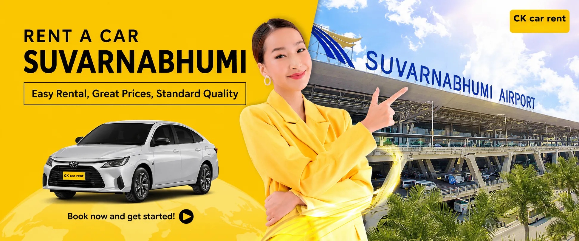 Car rental Suvarnabhumi airport Bangkok,Thailand | CK car rent