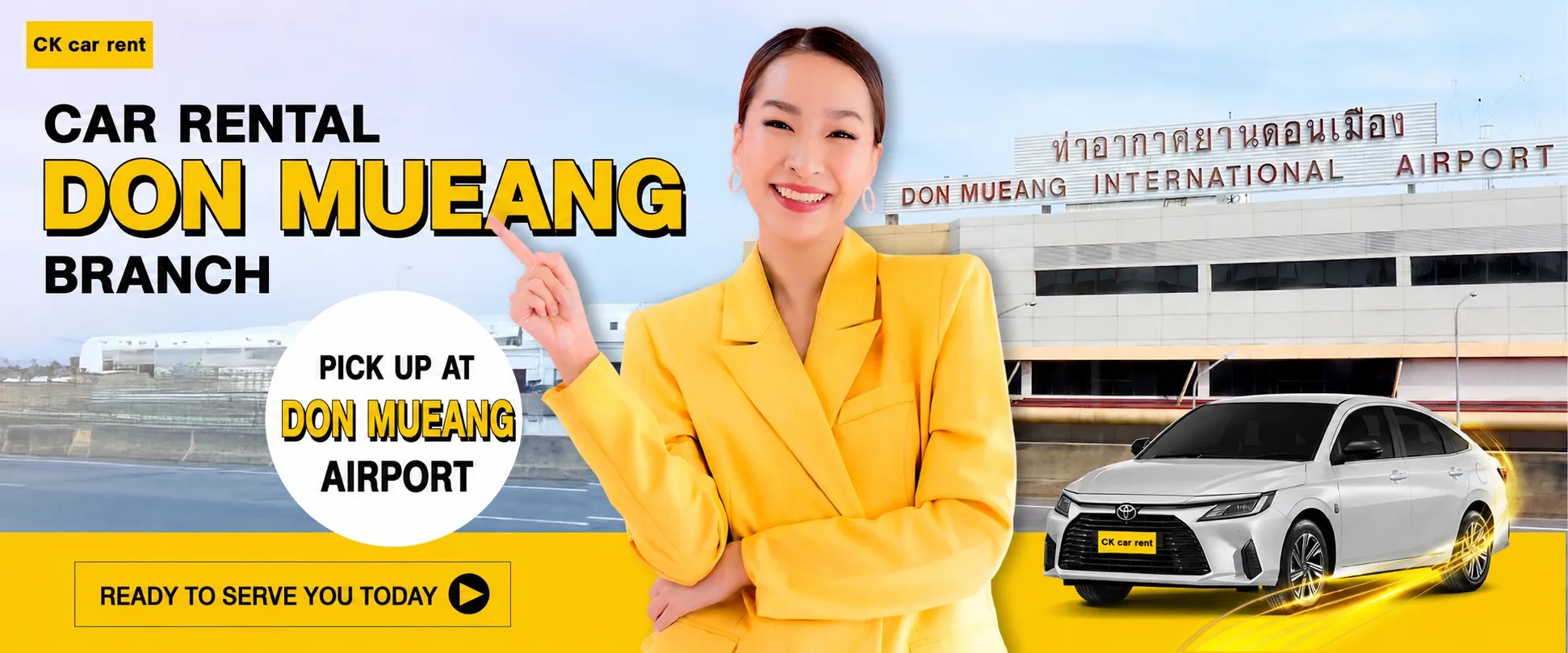 Cheap Car rental Don Mueang Airport Bangkok | CK car rent