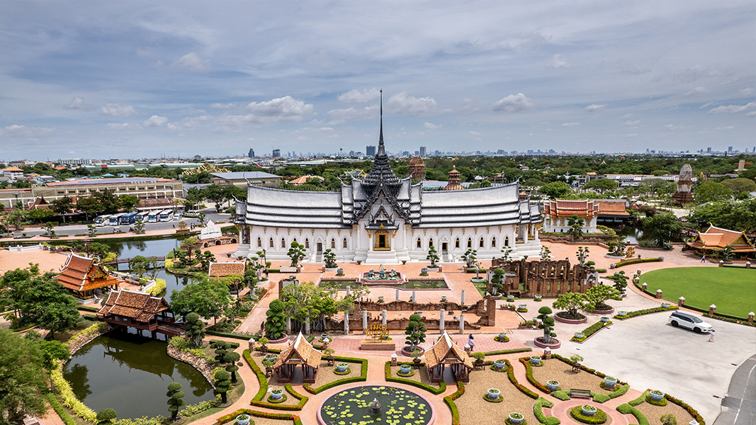 1. Visit Samut Prakan, Ancient City – an outdoor museum that replicates important places from around the country.