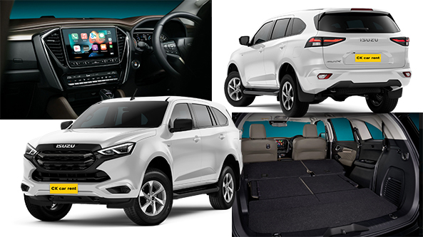 Rent an Isuzu Mu-X, a 7-seat car